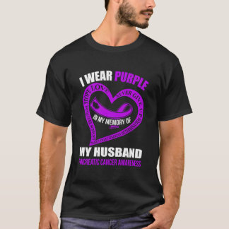 T-shirt Dans Mon Mémoire De Mon Mari Cancer Pancréatique A