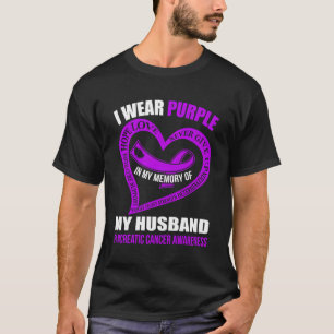 T-shirt Dans Mon Mémoire De Mon Mari Cancer Pancréatique A