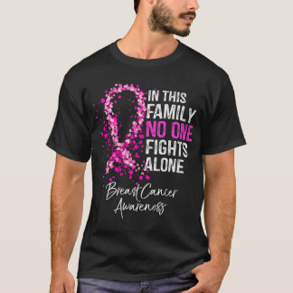 T-shirt Dans This Family No One Fights Alone Breast Cancer