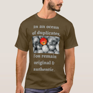 T-shirt Dans un océan de doublons vous restez l'ampli orig