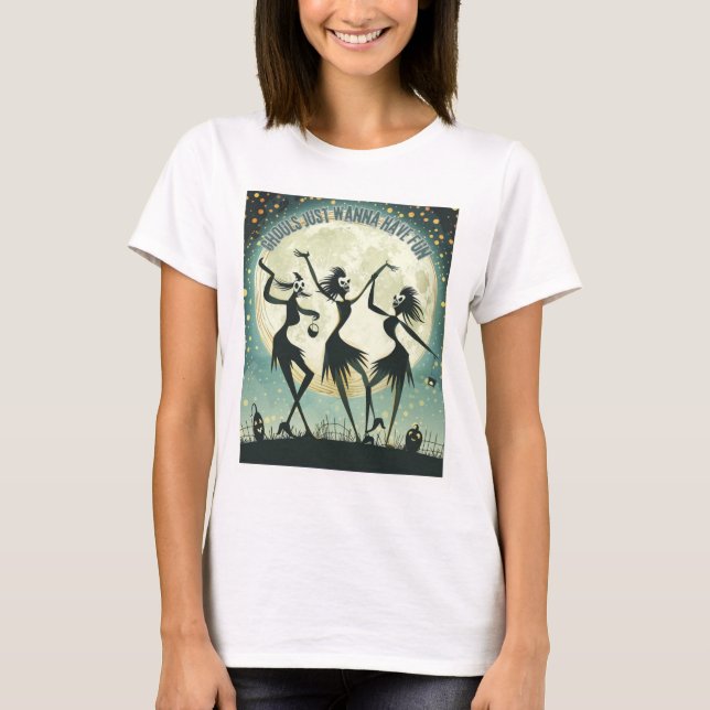 T-shirt Danse au clair de lune - Trio de sorcières Éffraya (Devant)