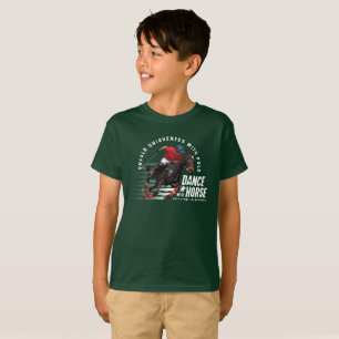 T-shirt Danse avec Cheval (mode foncé)   Enfant
