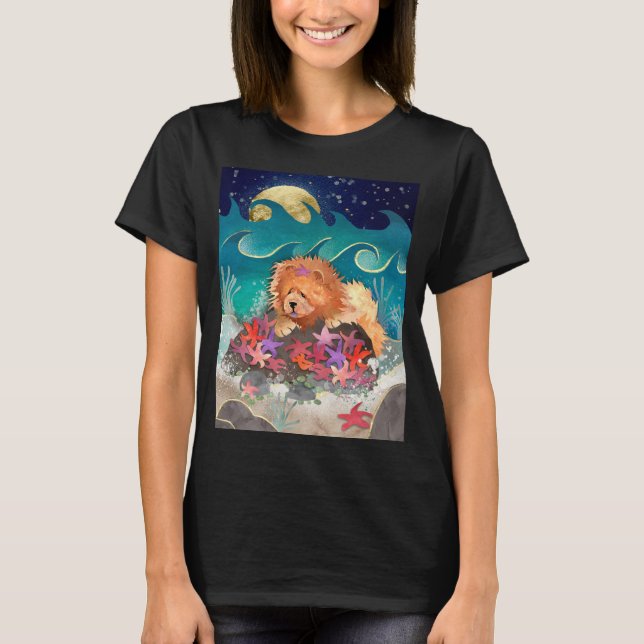 T-shirt DANSE AVEC LA BOUCHE rouge STARZ- choisir le style (Devant)