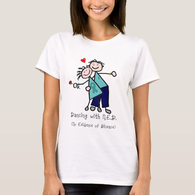 T-shirt Danse avec le Cancer ovarien de N.E.D. (Devant)