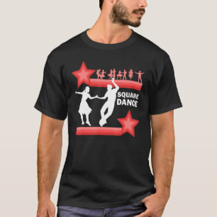 T-shirt Danse Carré traditionnelle occidentale Danse rétro