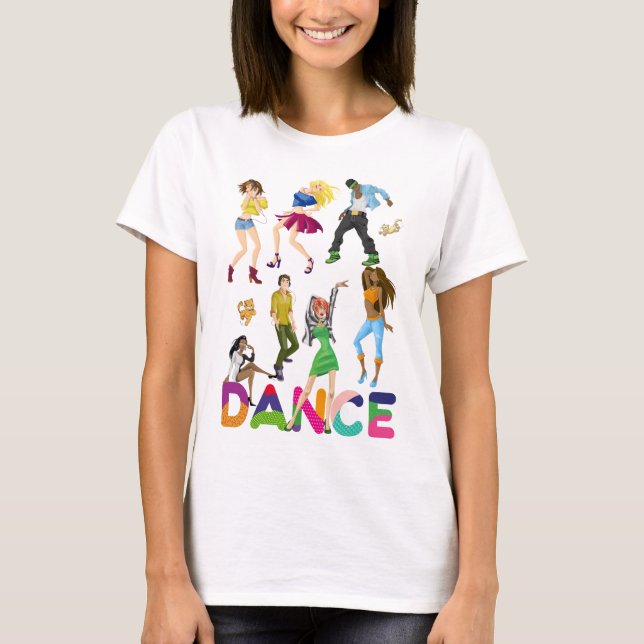 T-shirt Danse colorée Positive Funny positif (Devant)