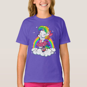 T-shirt Danse de ballerine de licorne de ballet