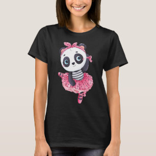 T-shirt Danse de ballet Animal mignonne Panda Danser fille
