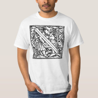 T-shirt Danse de chemise de la lettre N de la mort