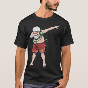 T-shirt danse de dab du père Noël hawaïen Mele Kalikimaka 