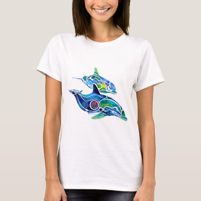 T-shirt Danse de dauphin (Devant)