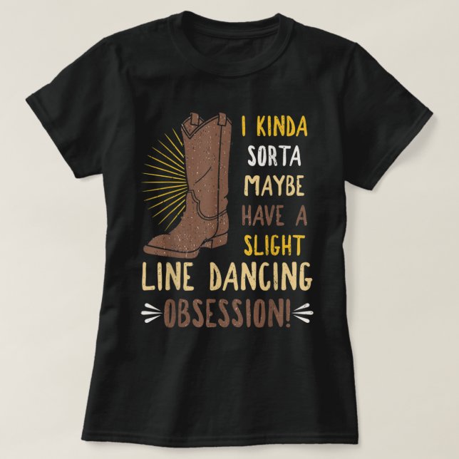 T-shirt Danse de ligne Chorégraphié Groupe Danse de danse  (Design devant)
