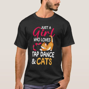 T-shirt Danse De Robot Et Chats Chat Lady Tap Dance