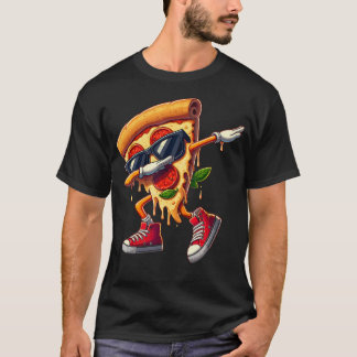 T-shirt Danse de tranche de pizza Dabbing Amoureux de pizz