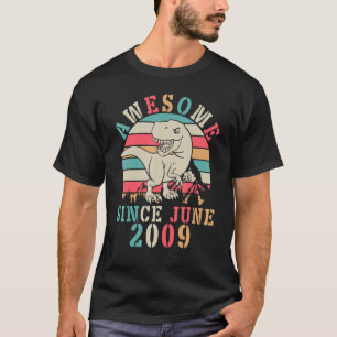 T-shirt Danse Dinosaure Anniversaire 13 Ans Magnifique Dep