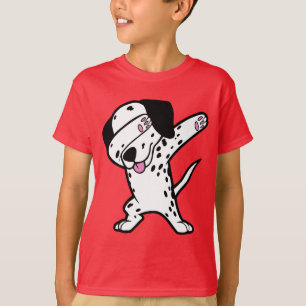 T-shirt Danse drôle dalmatienne tamponnante de limande de