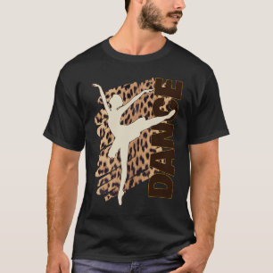 T-shirt Danse Empreinte de léopard Ballerina Dancer Ado Tw