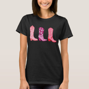 T-shirt Danse en ligne de Cowgirl, bottes Cowboy Western 