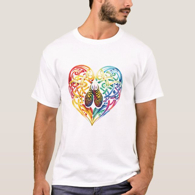 T-shirt Danse Feis Shamrock Celtic (Devant)