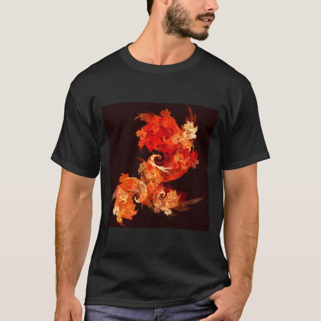 T-shirt Danse Feux d'artifice Art Abstrait (Devant)