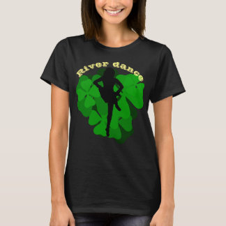 T-shirt Danse fluviale, Danse irlandaise, Clover vert/sham