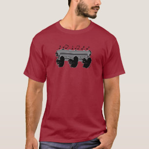 T-shirt Danse Funéraire Mème de café avec écureuils