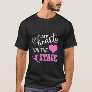 T-shirt Danse Maman Rétro Mon Coeur Est Sur Cette Scène Da
