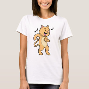 T-shirt Danse Musique Cat
