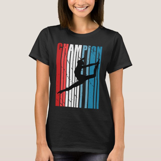 T-shirt Danse Rétro Champion d'Anniversaire Silhouette Rou (Devant)