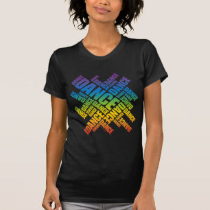 T-shirt Danse typographique (spectre)