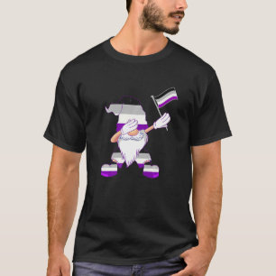 T-shirt Danser Asexuel Gnome Drapeau Asexuel Beanie Asexué