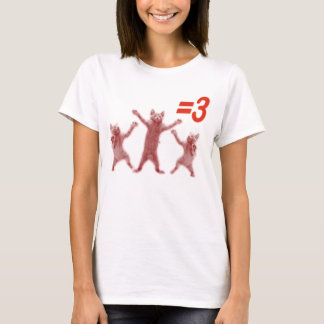 T-shirt danser chats égale 3