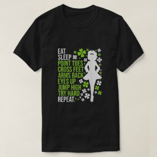 T-shirt Danser Dormir Danse Irlandaise Danse Ceili Reel Da