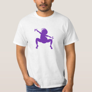 T-shirt Danser drôle violet Kokopelli