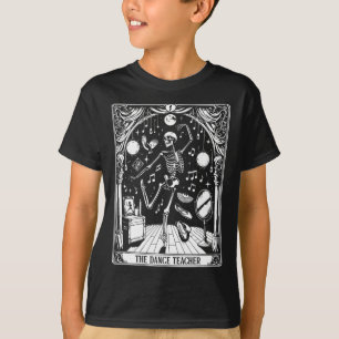 T-shirt Danser Enseignant Carte Tarot Squelette Danser Bal
