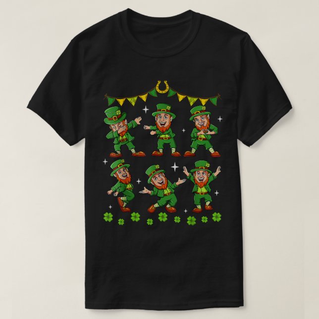 T-shirt Danser Leprechauns Jour de la Saint Patrick Garçon (Design devant)