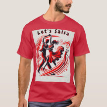 T-shirt Danser Salsa Hommes Frappe Salsa