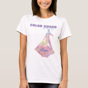 T-shirt Danses de garde couleur exécuter drapeau et nom