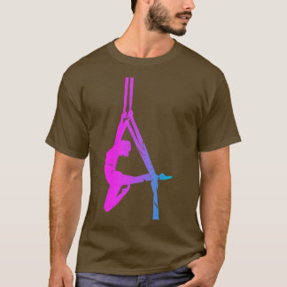 T-shirt Danseur Aérien Silhouette Soie Aérienne Yoga
