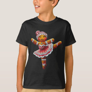 T-shirt Danseur de ballet pain d'épice Noël professeur de