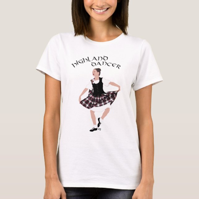 T-shirt Danseur de pays écossais (Devant)