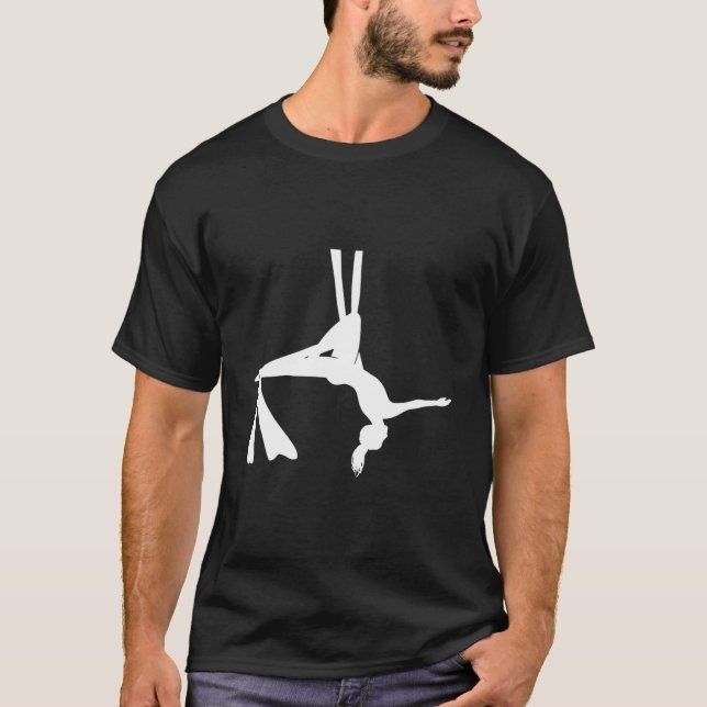 T-shirt Danseur de soies aériennes Aerialist Air Yoga acro (Devant)
