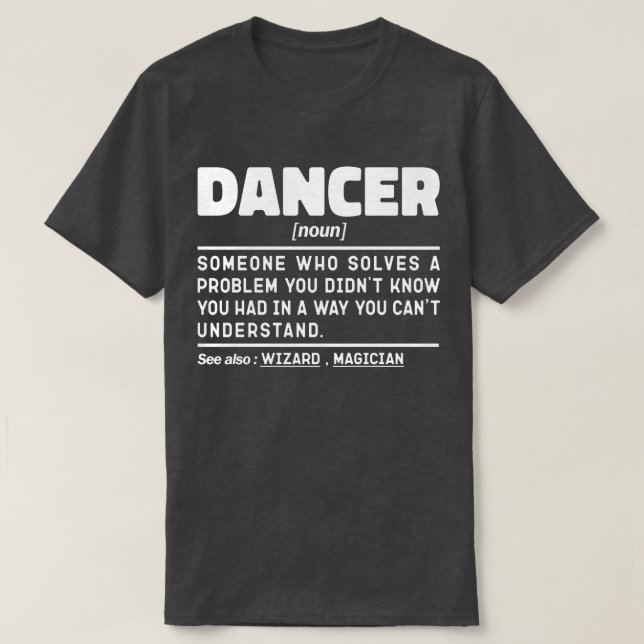T-shirt Danseur Noun Funny Dance Instructeur Danser Amant (Design devant)