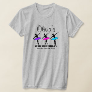 T-shirt Danseurs de ballet Ballerina Neon Danse Anniversai