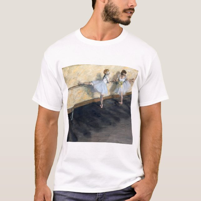 T-shirt Danseurs Pratiquant au Barre, Edgar Degas (Devant)