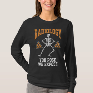 T-shirt Danseuse amusante Humour de radiologie de squelett