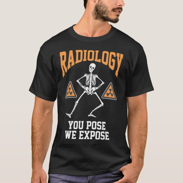 T-shirt Danseuse amusante Humour de radiologie de squelett (Devant)