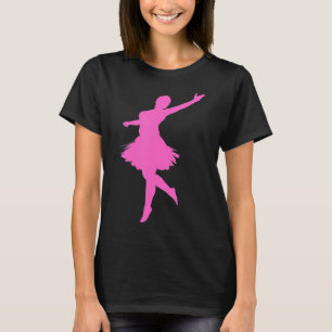 T-shirt danseuse Ballerina rose brillant