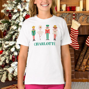 T-shirt Danseuse de Casse-Noisette de Noël festive 