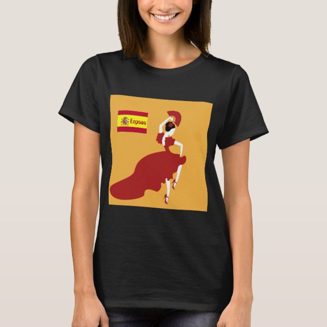T-shirt danseuse flamenco (Devant)